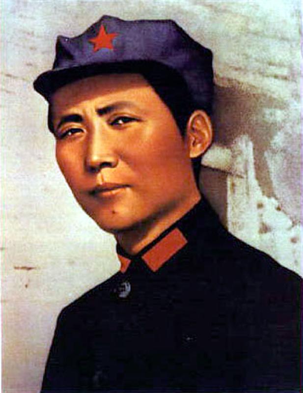young Mao Tse Zedong poster for 1000 years of life for President Mao c. 1921 at time of creation of  a 