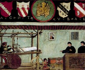 Guild table of silk weavers / 15th C.
