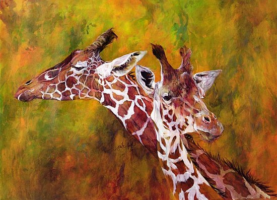 Giraffe, 1997 (acrylic and pencil crayon on paper)  a Odile  Kidd