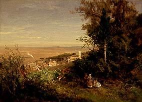 Look into the Roman Campagna. a Oswald Achenbach