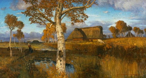 The Marsh in Autumn a Otto Modersohn