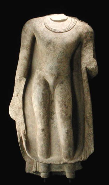 Standing figure of the Buddha (head missing), Gandhara a Pakistani School