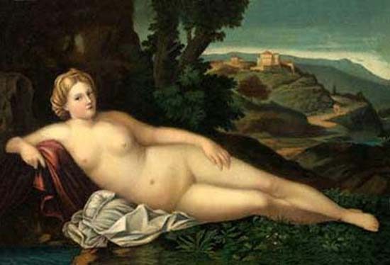 Ruhende Venus a Palma il Vecchio (eigentl. Jacopo Negretti)