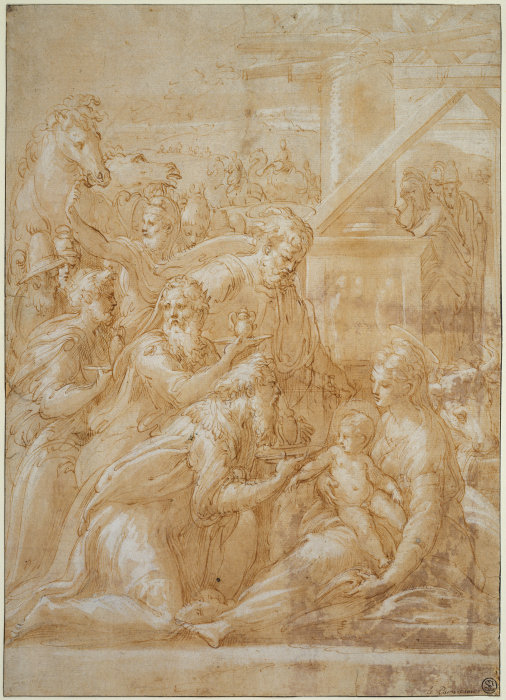 The Adoration of the Magi a Parmigianino