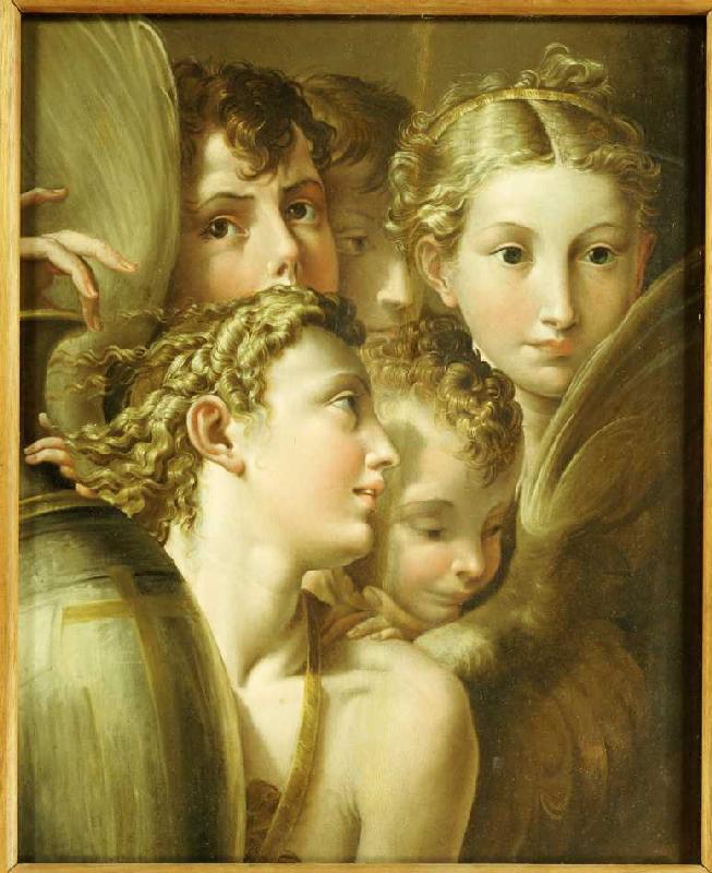 Fünf Engel. a Parmigianino (nach)