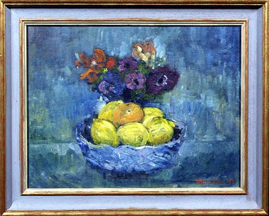 Fruit and Flowers, 1997 (oil on canvas)  a Patricia  Espir