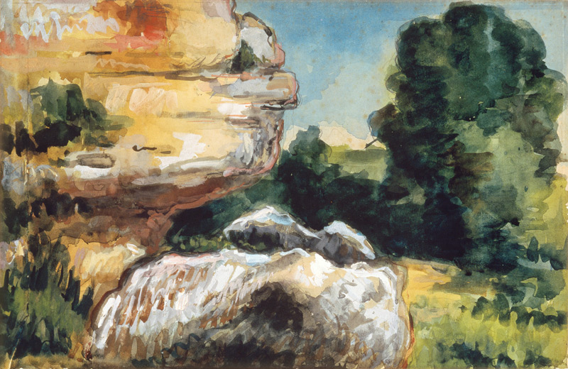 Rocks a Paul Cézanne