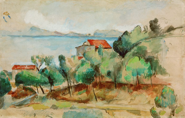 La baia di Estaque a Paul Cézanne