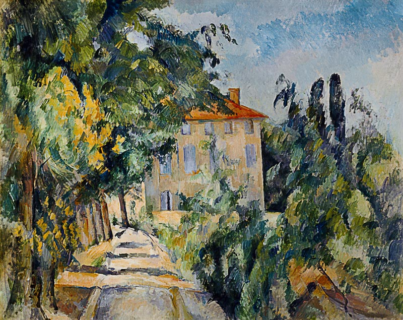 Maison au toit rouge a Paul Cézanne