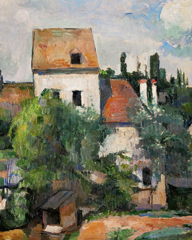 Moulin de la Couleuvre at Pontoise (detail of 32401) a Paul Cézanne
