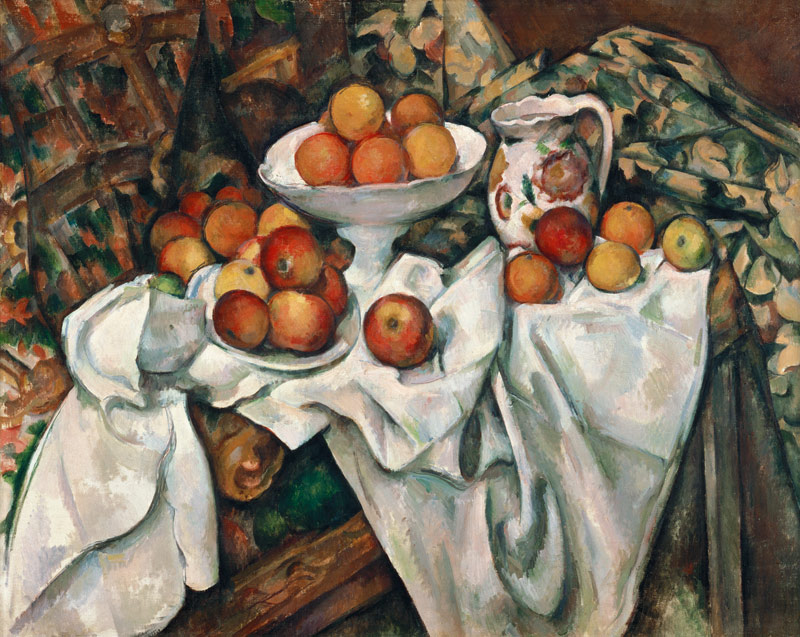 Natura morta con mele e arance a Paul Cézanne