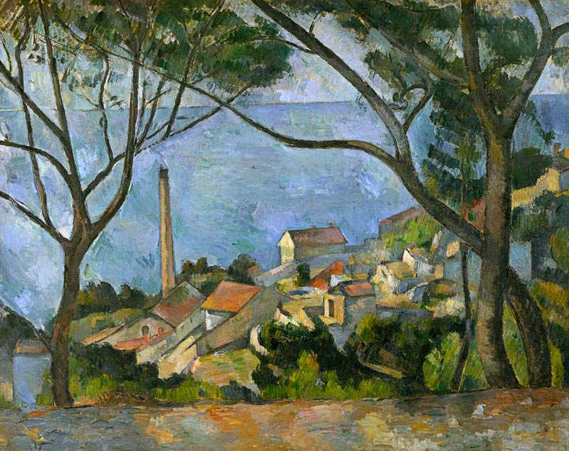 The Sea at l'Estaque a Paul Cézanne