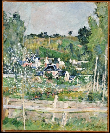 A View of Auvers-sur-Oise, The Fence, c.1873 a Paul Cézanne