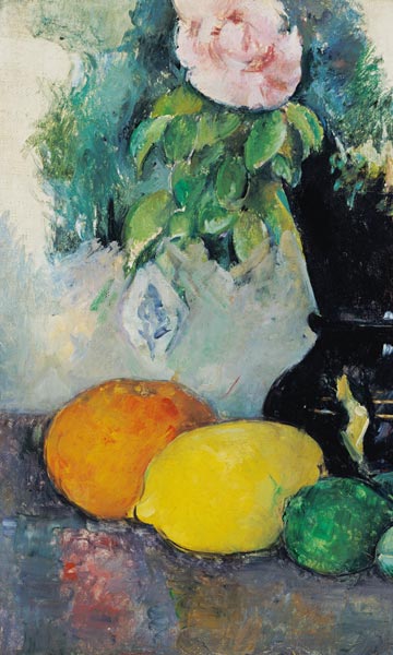 Flowers and fruits, c.1880 (see also 287552) a Paul Cézanne