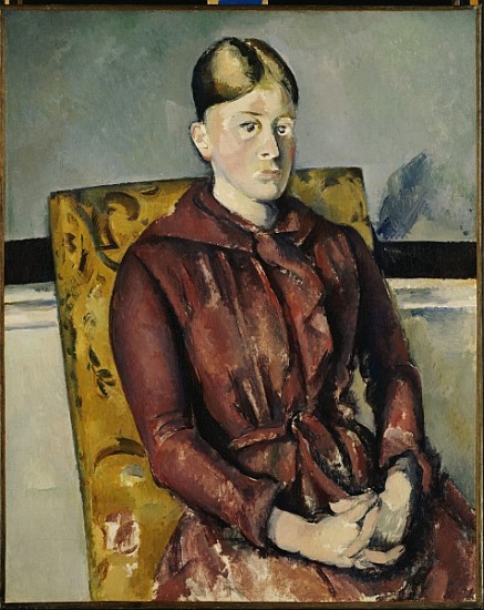 Madame Cezanne with a Yellow Armchair, 1888-90 a Paul Cézanne