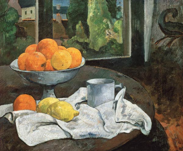 Oranges et citrons avec vue a Paul Gauguin