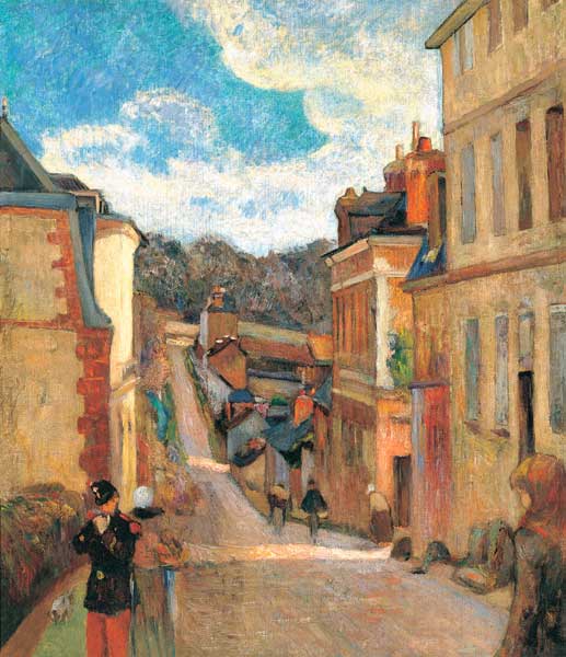 Rue Jouvenet in Rouen a Paul Gauguin