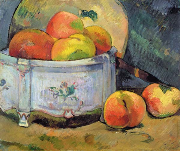 Still-life with peaches a Paul Gauguin
