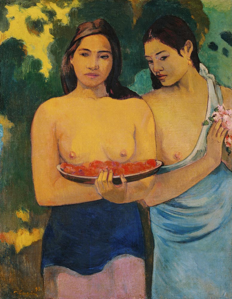 Due donne tahitiane a Paul Gauguin