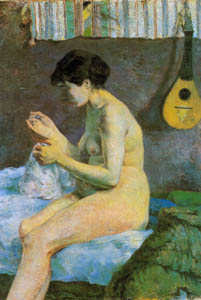 Act study or sewing Suzanne a Paul Gauguin