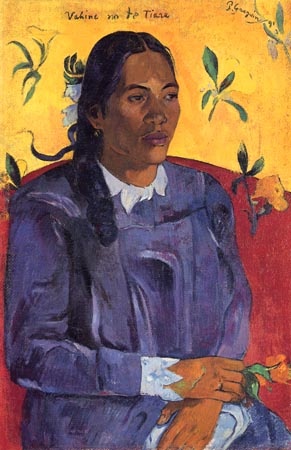 Donna col fiore a Paul Gauguin