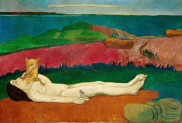 Frühlingserwachen (defloration) a Paul Gauguin