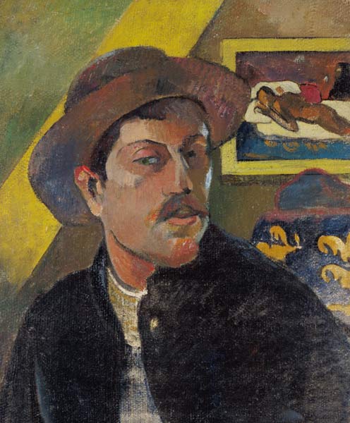 Self-portrait w. Manao Tupa. a Paul Gauguin
