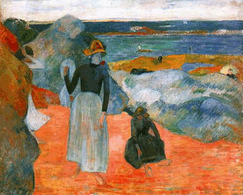 On the beach a Paul Gauguin