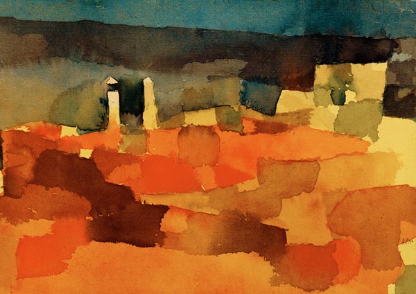Auf eine Scizze aus Sidibusaid - Paul Klee come stampa d'arte o dipinto.