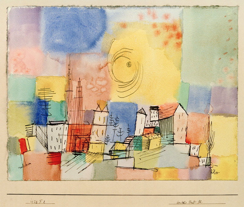 Deutsche Stadt BR, 1928.152 (F 2) a Paul Klee