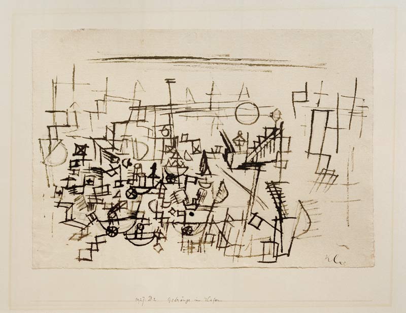Gedraenge im Hafen, a Paul Klee