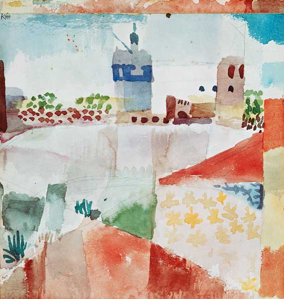 Hammamet with the mosque 1914 199 a Paul Klee