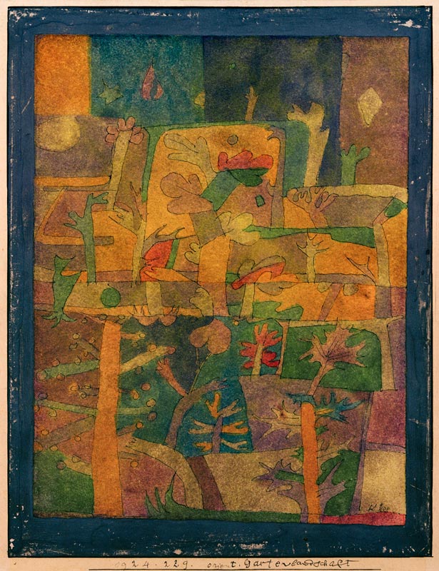 Orientalische Gartenlandschaft, 1924. a Paul Klee