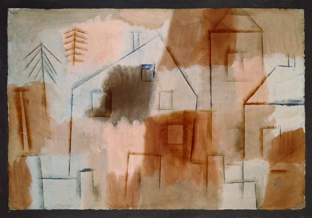 Ort in Blau und Orange, 1924. a Paul Klee