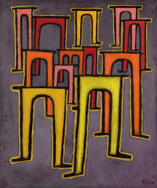 Revolution des Viadukts, 1937. a Paul Klee