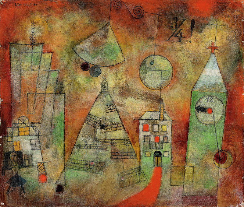 Schicksalstunde um dreiviertel zwölf a Paul Klee