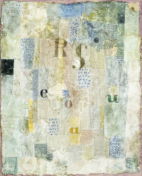 Vocal Fabric of the Singer Rosa Silber a Paul Klee