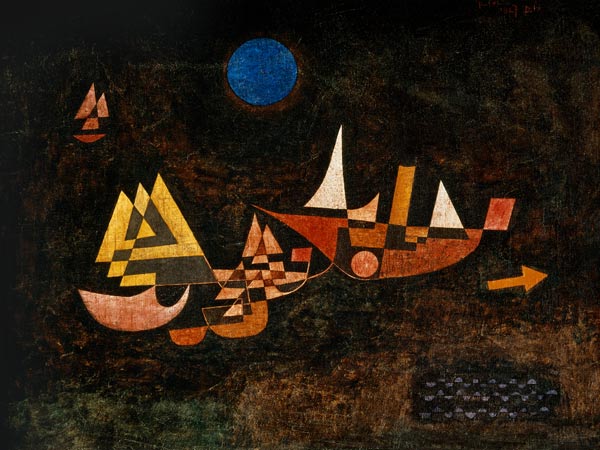 Abfahrt der Schiffe, 1927. a Paul Klee