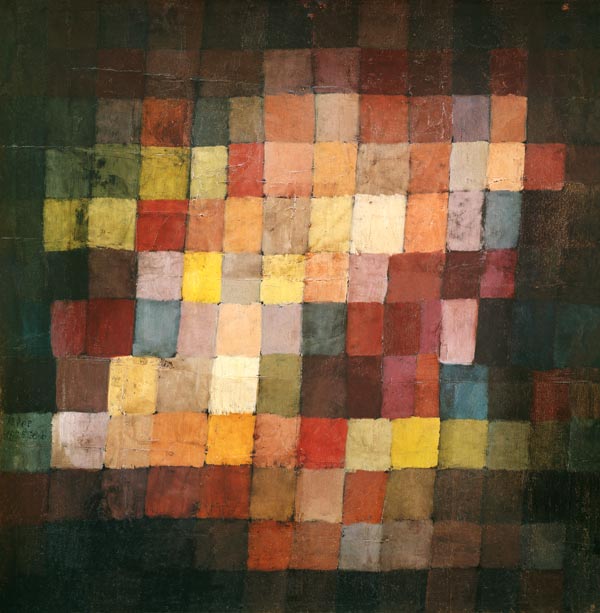 Ancient Harmony, 1925 (no 236) (oil on cardboard)  a Paul Klee
