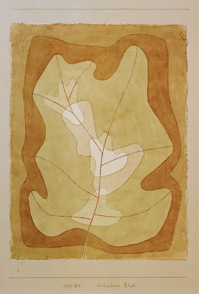 Foglia a vista a Paul Klee