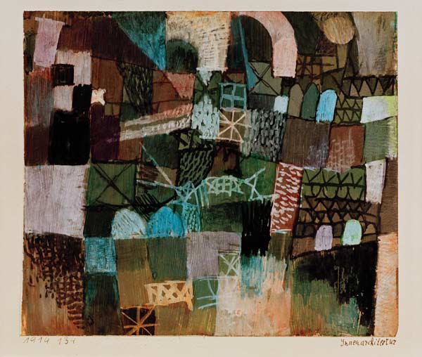 Innenarchitektur, 1914.134 a Paul Klee