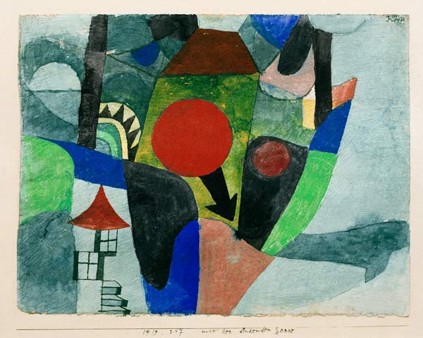 Landschaft mit sinkender Sonne, a Paul Klee