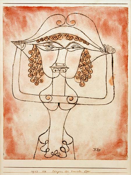 Saengerin der komischen Oper, 1923.118. a Paul Klee