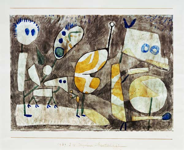 Ungeheuer in Bereitschaft, 1939, 75 a Paul Klee