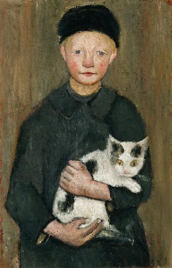Paula Modersohn-Becker, Bambino con gatto