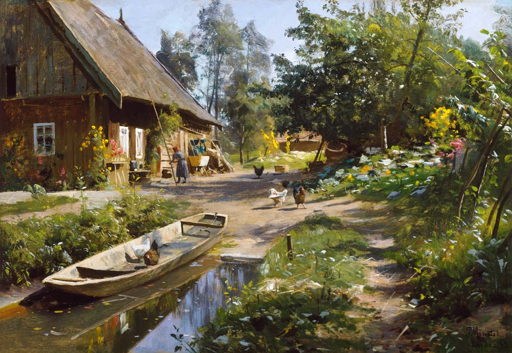 Sunny Day in the Countryside a Peder Moensted