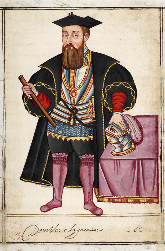 Sloane 197 f.18 Vasco da Gama (c.1469-15 - Pedro Barretto de Resende