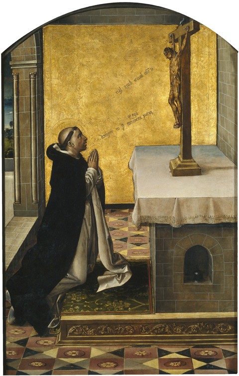 Saint Peter Martyr at Prayer a Pedro Berruguete
