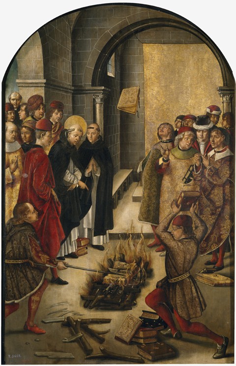 The Disputation between Saint Dominic and the Albigensians a Pedro Berruguete