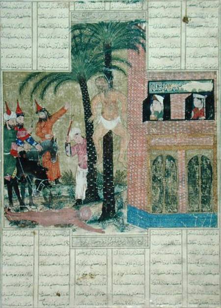  Page from the 'Demotte' manuscript of the 'Shahnama' (Book of Kings) a Persian School